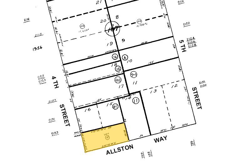 727 Allston Way, Berkeley, CA for rent - Plat Map - Image 2 of 8