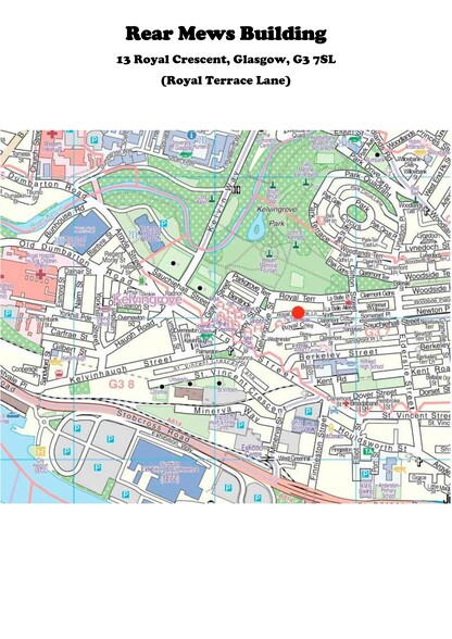 13 Royal Crescent, Glasgow for rent - Site Plan - Image 2 of 2