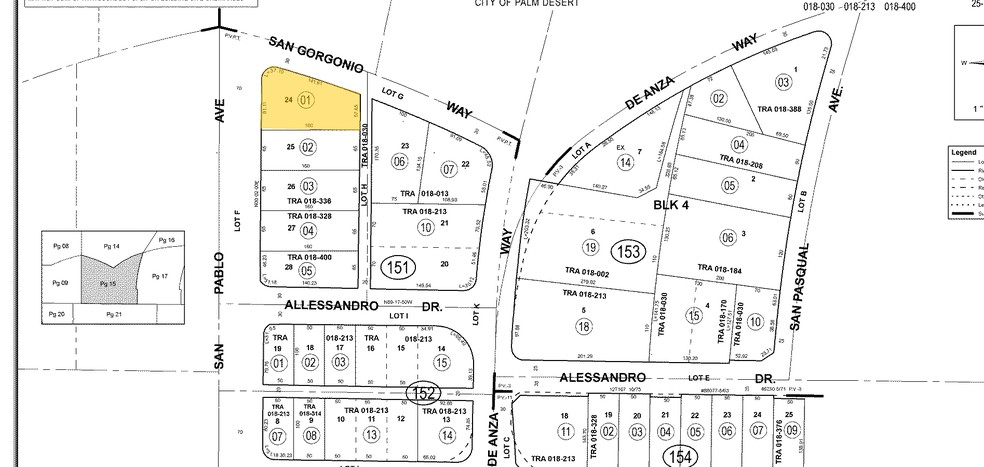 44700-44720 San Pablo Ave, Palm Desert, CA for sale - Plat Map - Image 2 of 6