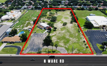 1820 N Ware Rd, McAllen, TX - aerial  map view