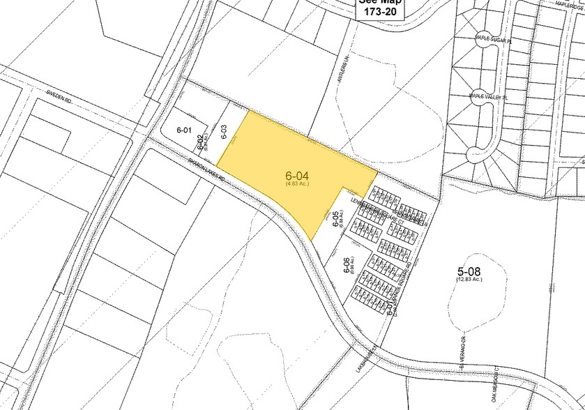 7631 Sharon Lakes Rd, Charlotte, NC for sale - Plat Map - Image 1 of 1