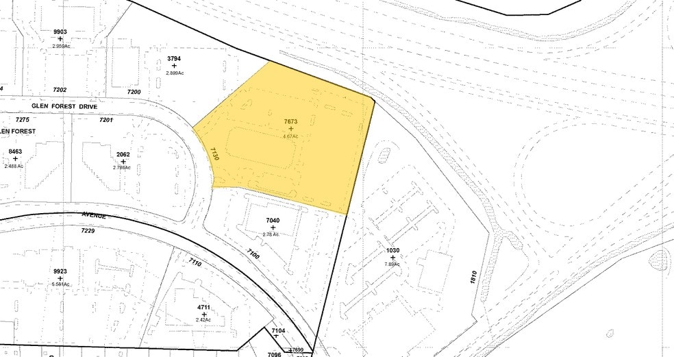 7130 Glen Forest Dr, Richmond, VA for rent - Plat Map - Image 2 of 6