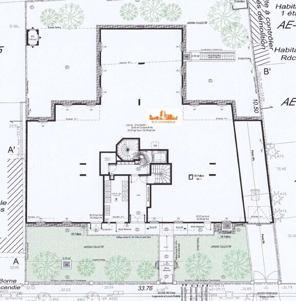 Retail in Alfortville to rent - Site Plan - Image 2 of 2