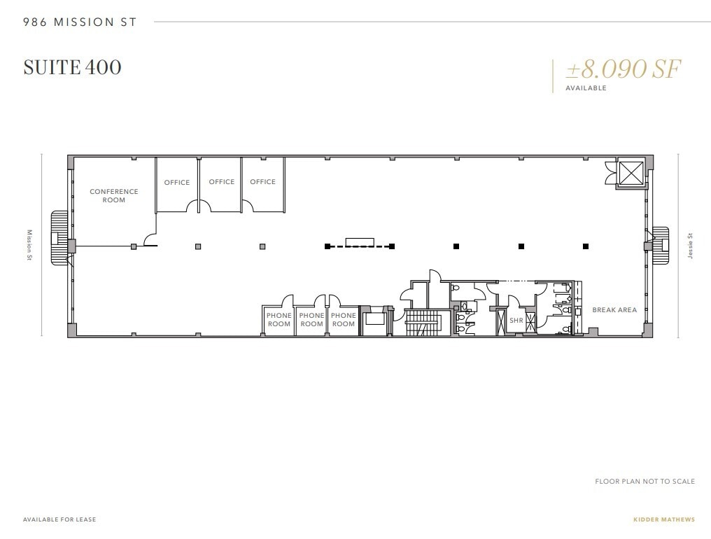 986 Mission St, San Francisco, CA to rent Floor Plan- Image 1 of 1