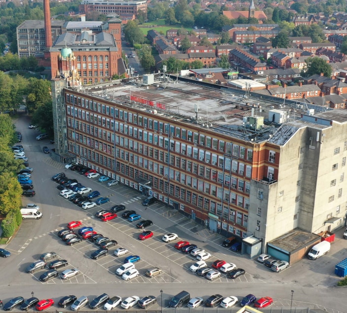 Broadstone Rd, Stockport to rent Aerial- Image 1 of 7