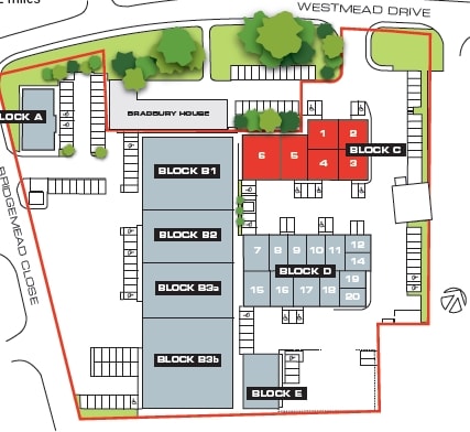 Southmead Close, Swindon to rent - Site Plan - Image 2 of 3