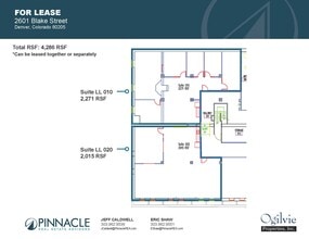 2601-2609 Blake St, Denver, CO to rent Floor Plan- Image 1 of 1