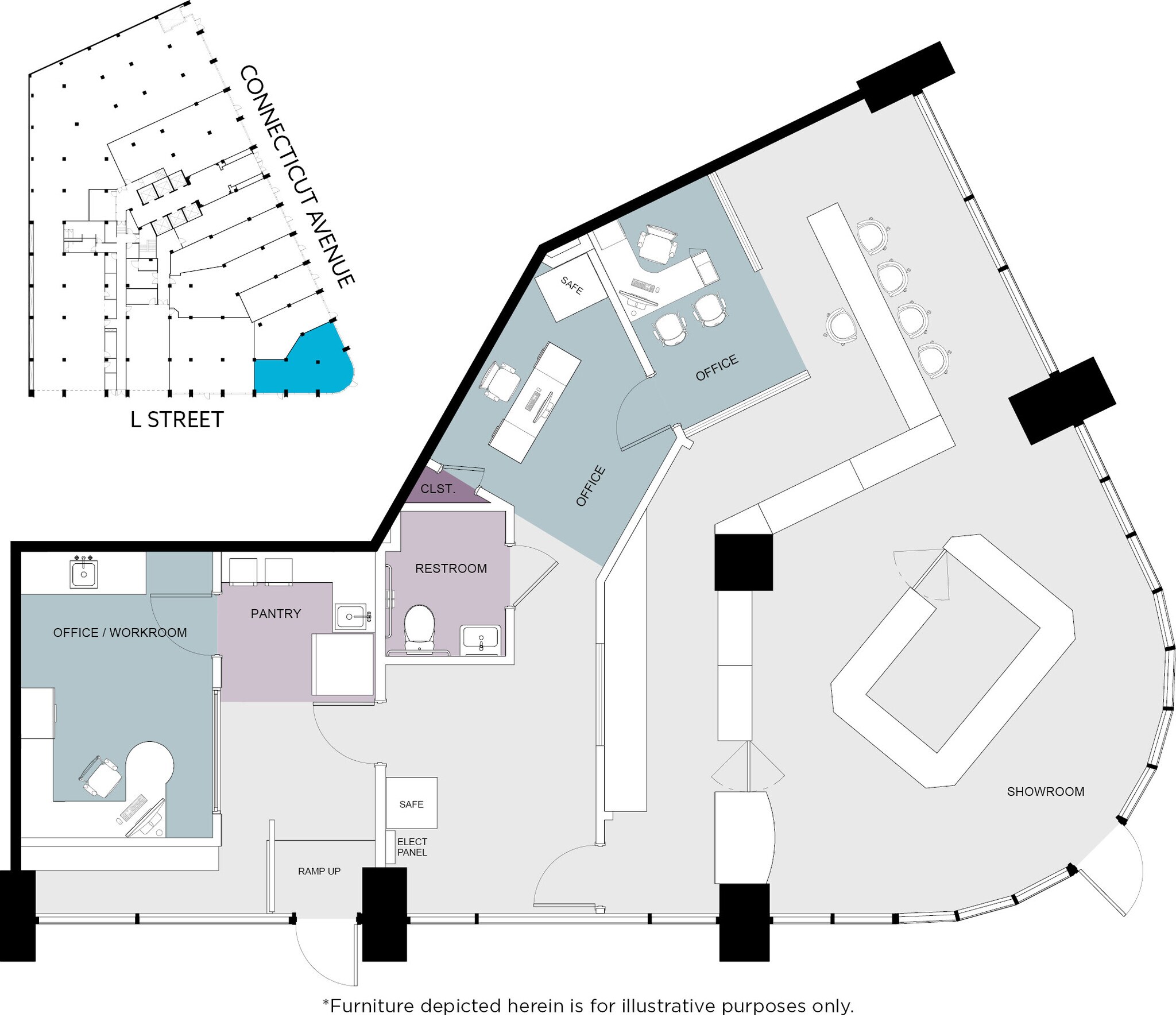 1025 Connecticut Ave NW, Washington, DC to rent Floor Plan- Image 1 of 1
