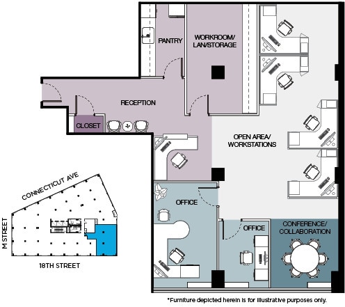 1150 Connecticut Ave NW, Washington, DC to rent Floor Plan- Image 1 of 1