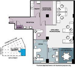 1150 Connecticut Ave NW, Washington, DC to rent Floor Plan- Image 1 of 1