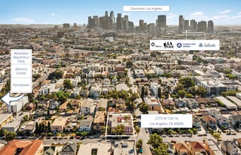 2375-2379 W 12th St, Los Angeles, CA - aerial  map view