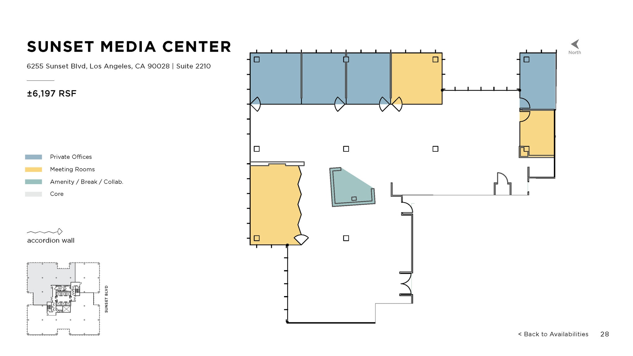 6255 W Sunset Blvd, Los Angeles, CA to rent Floor Plan- Image 1 of 1