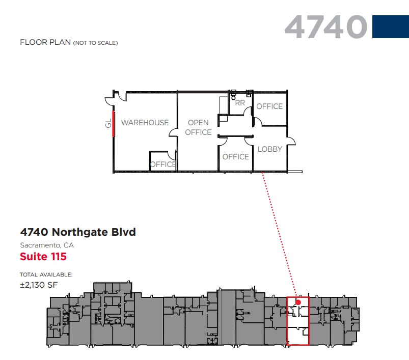 4700 Northgate Blvd, Sacramento, CA to rent Floor Plan- Image 1 of 1