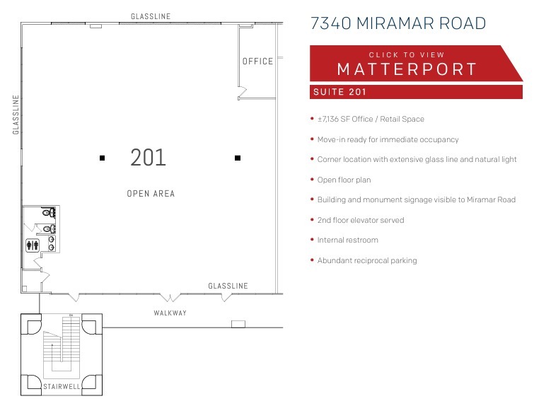 7310-7480 Miramar Rd, San Diego, CA for rent Floor Plan- Image 1 of 2