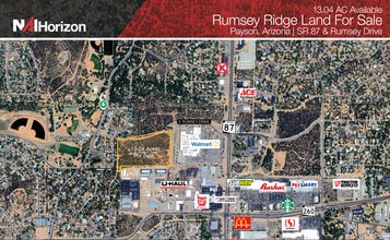 SR 87, Payson, AZ - AERIAL map view