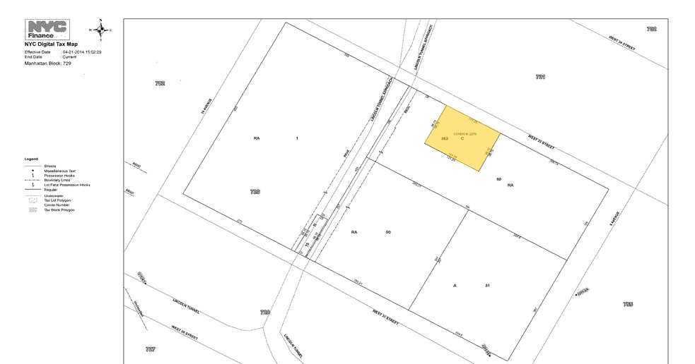 4 Manhattan West, New York, NY for sale - Plat Map - Image 1 of 1