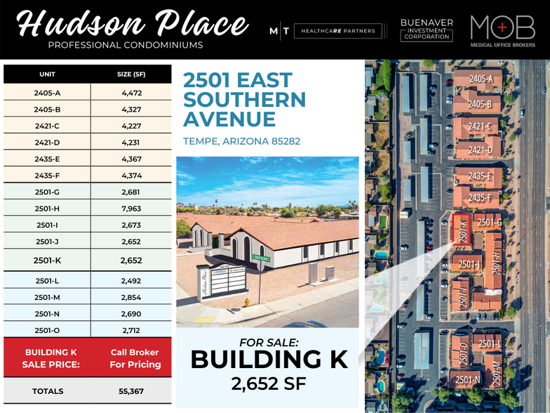 2501-K E Southern Ave, Tempe, AZ for sale - Site Plan - Image 1 of 5