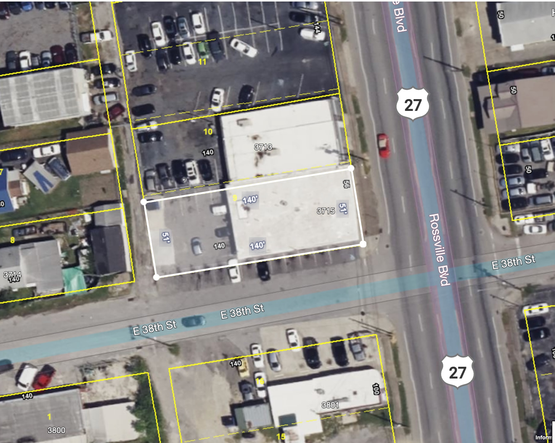 3715 Rossville Blvd, Chattanooga, TN for sale Aerial- Image 1 of 7