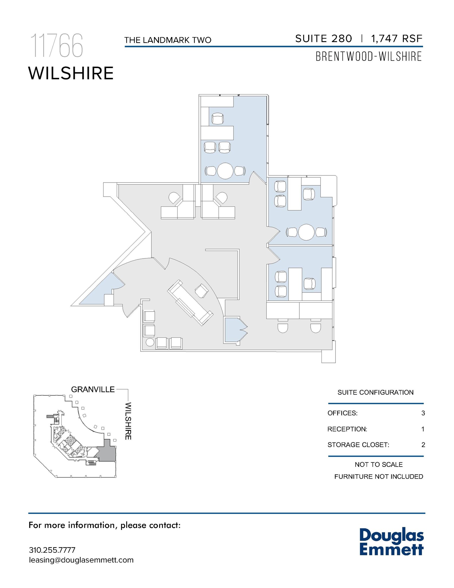 11766 Wilshire Blvd, Los Angeles, CA to rent Floor Plan- Image 1 of 1