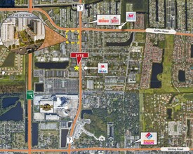 5191-5201 S State Road 7, Davie, FL - aerial  map view