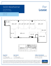 5433 Westheimer Rd, Houston, TX for rent Floor Plan- Image 1 of 1