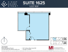 11 E Adams St, Chicago, IL for rent Floor Plan- Image 1 of 4