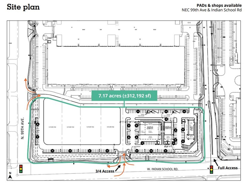 NEC 99th Ave & Indian School Rd, Phoenix, AZ for rent - Site Plan - Image 2 of 2