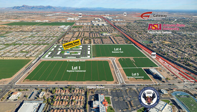 Santan Fwy, Gilbert, AZ - AERIAL  map view