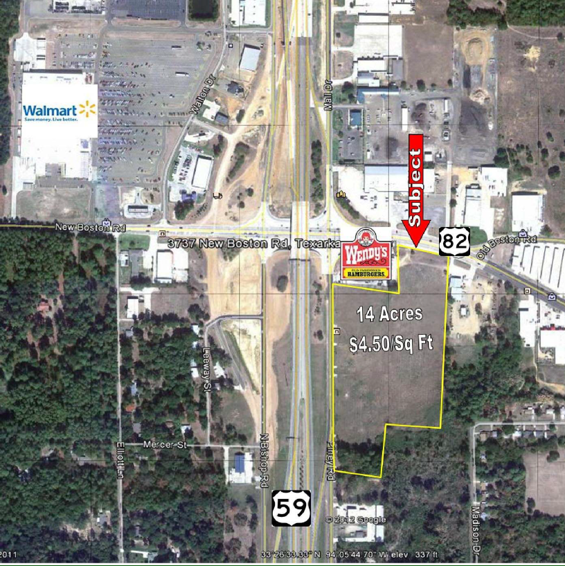 New Boston, Texarkana 75501 New Boston Rd & Hwy 59 & 85, Texarkana TX