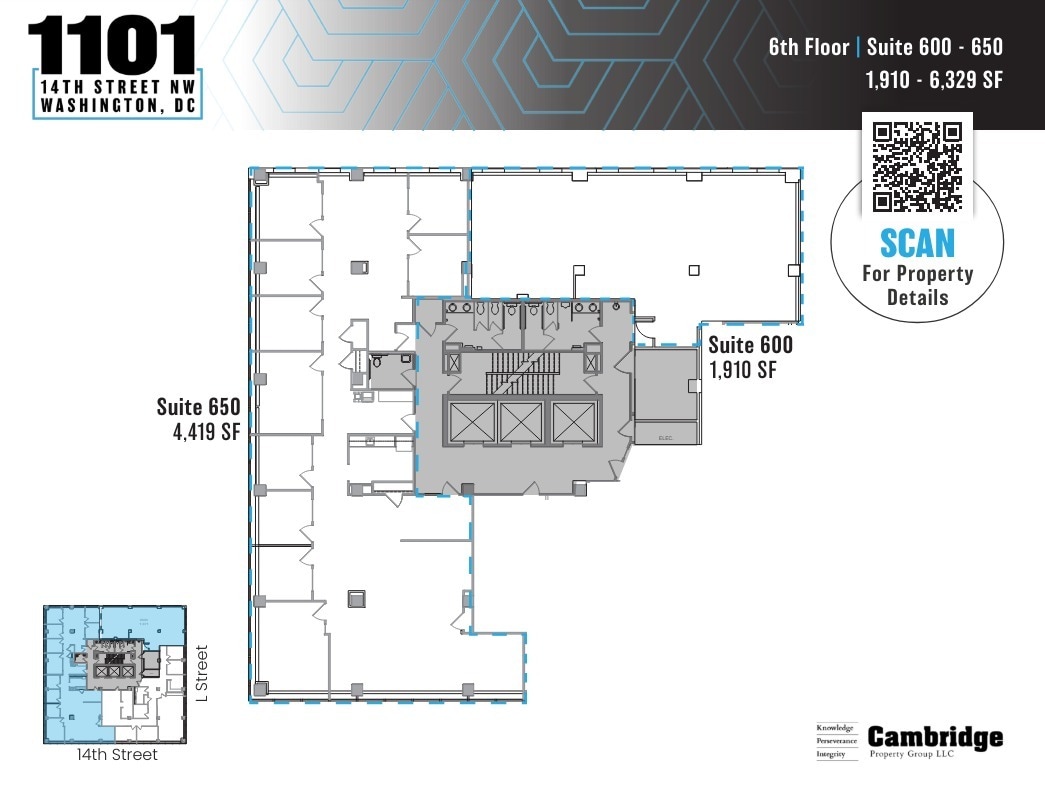 1101 14th St NW, Washington, DC to rent Floor Plan- Image 1 of 7