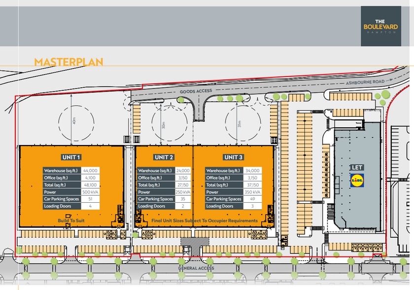 Hampton Av, Peterborough to rent - Site Plan - Image 1 of 2