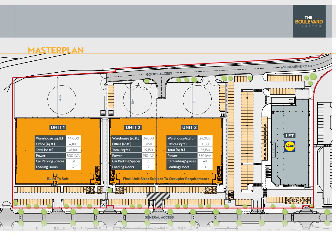 Hampton Av, Peterborough to rent Site Plan- Image 1 of 2