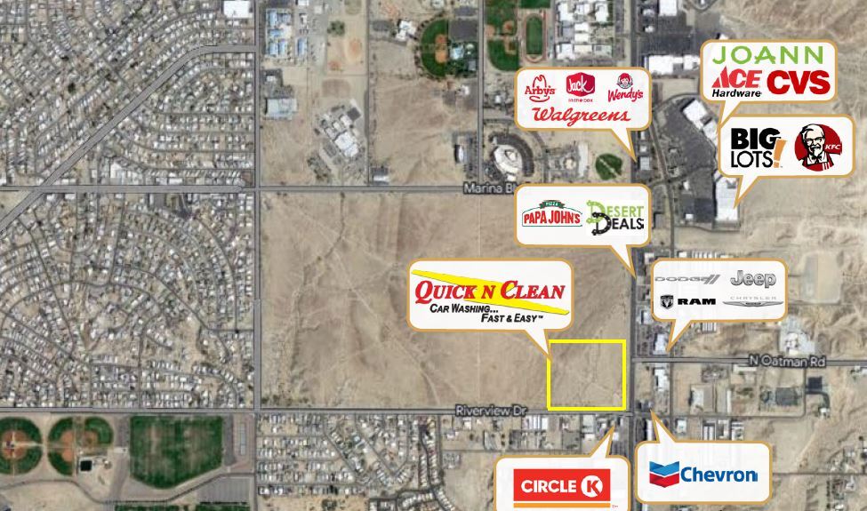 NWC Hwy 95 & Riverview Dr, Bullhead City, AZ for sale - Aerial - Image 1 of 2