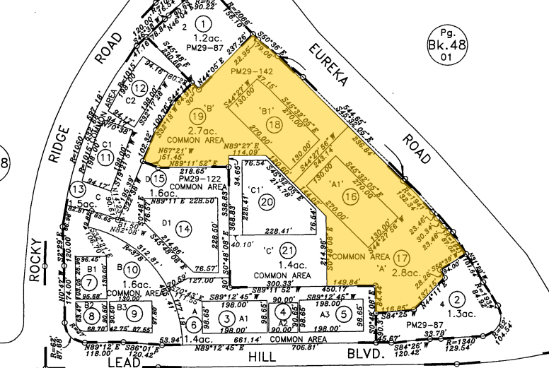 1512 Eureka Rd, Roseville, CA for rent - Plat Map - Image 2 of 8