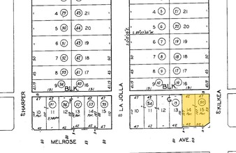 8151 MELROSE Ave, Los Angeles, CA for sale Plat Map- Image 1 of 1