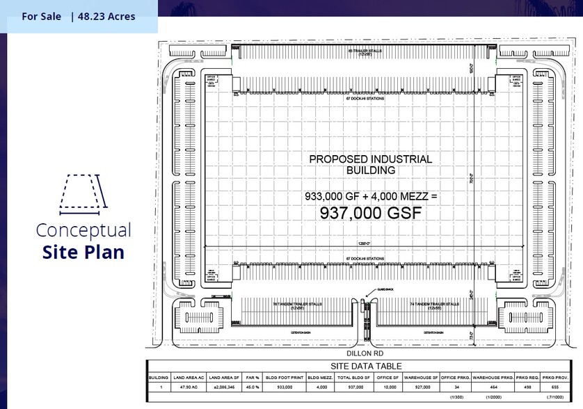 48.23 Acres Dillon Rd, Desert Hot Springs, CA for sale - Site Plan - Image 2 of 3