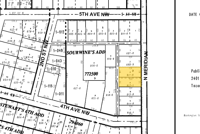 420 N Meridian, Puyallup, WA for rent - Plat Map - Image 3 of 4