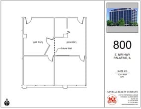 800 E Northwest Hwy, Palatine, IL to rent Floor Plan- Image 1 of 4