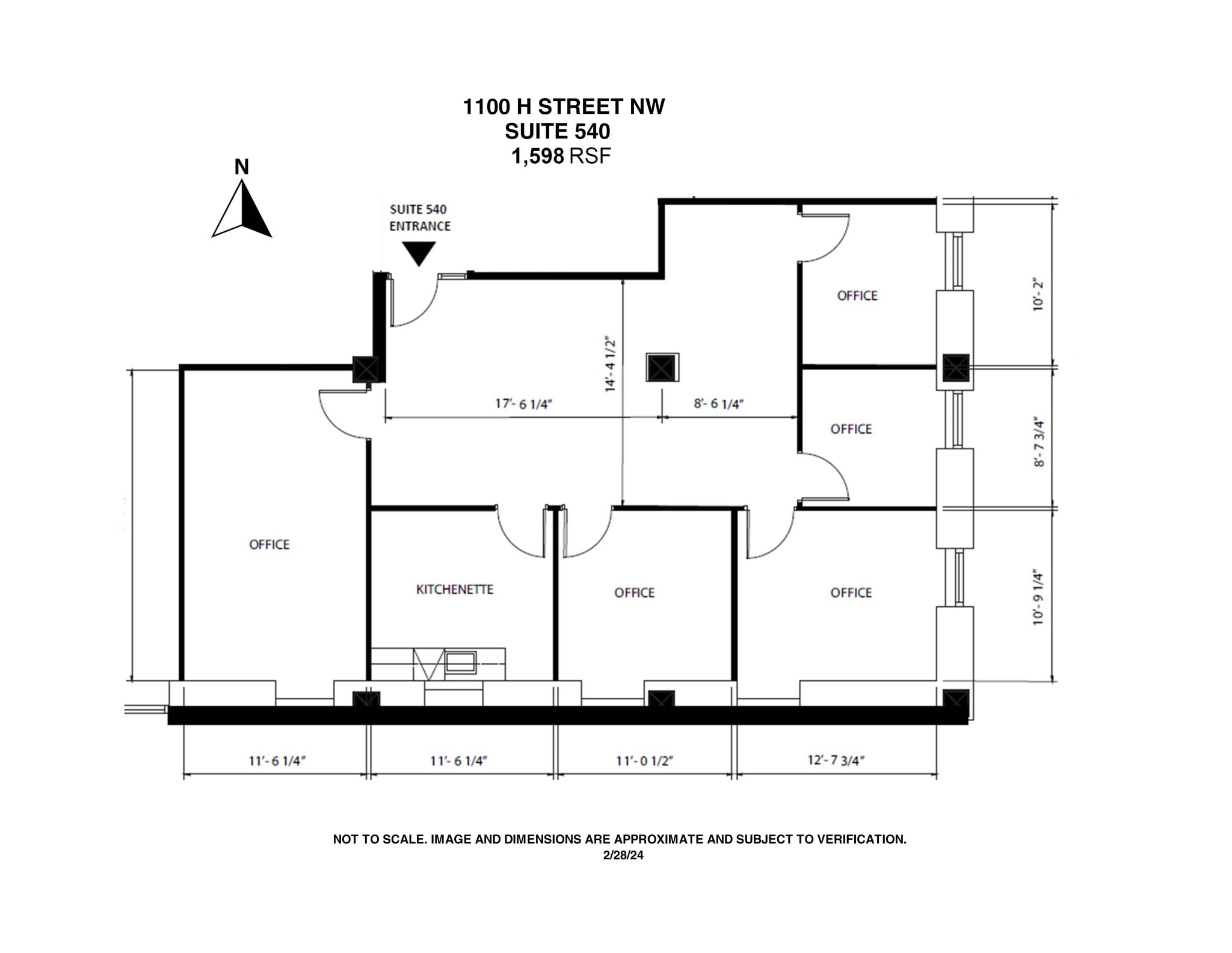 1100 H St NW, Washington, DC to rent Site Plan- Image 1 of 6