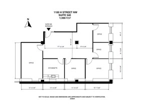 1100 H St NW, Washington, DC for rent Site Plan- Image 1 of 6