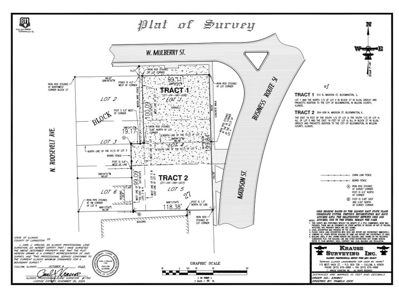 504 Madison st, Bloomington, IL for sale - Site Plan - Image 1 of 9