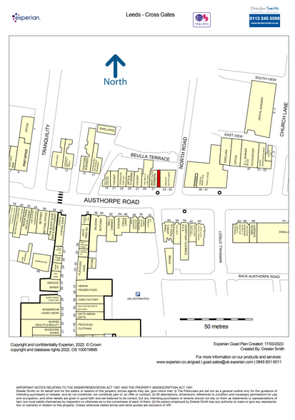 33-35 Austhorpe Rd, Leeds for rent - Goad Map - Image 2 of 2