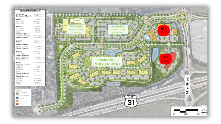 N. Meridian St. And 161st St., Westfield, IN for sale Site Plan- Image 1 of 5