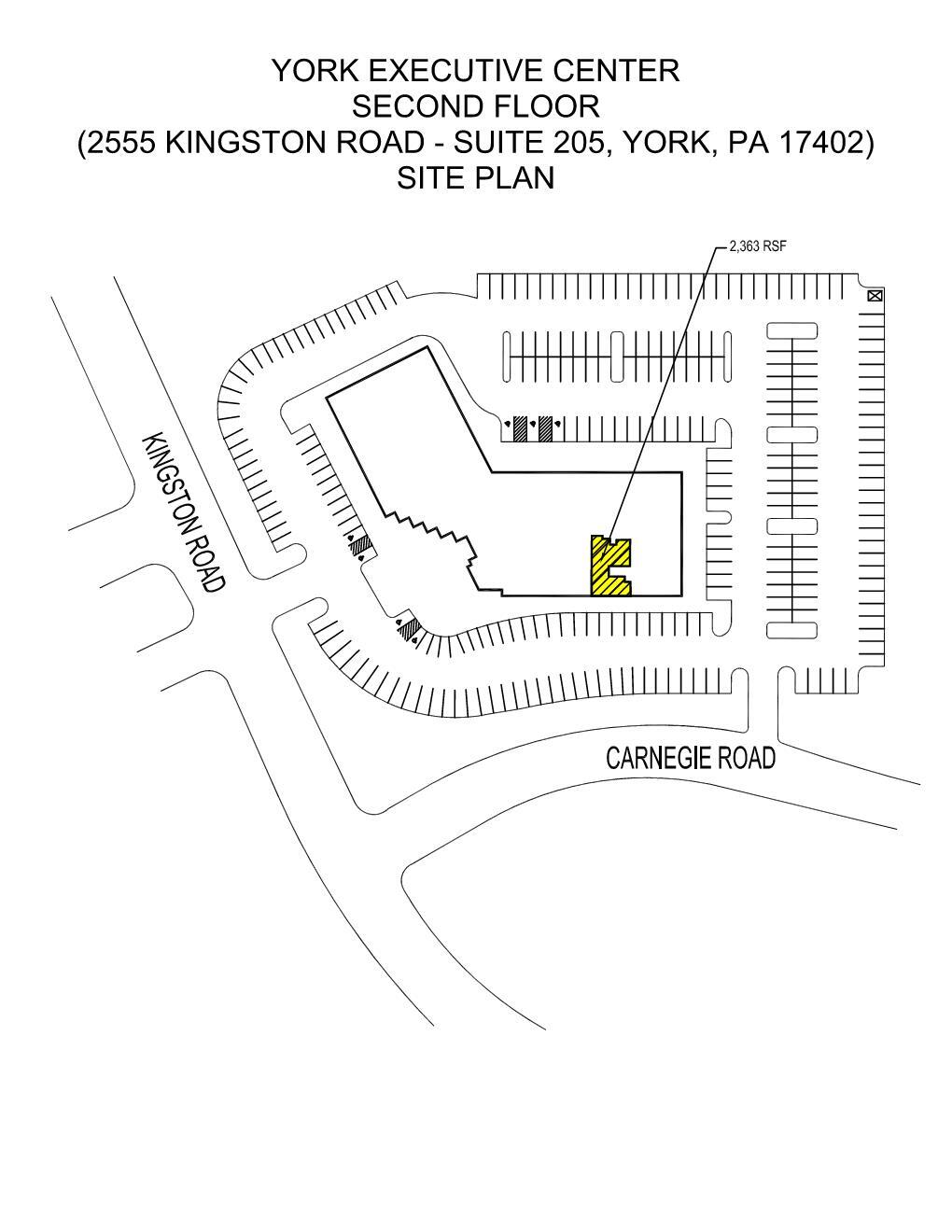2555 Kingston Rd, York, PA to rent Site Plan- Image 1 of 4