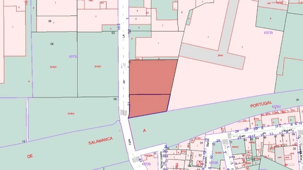 Calle Avena, 1, Salamanca, Salamanca for sale - Plat Map - Image 3 of 3