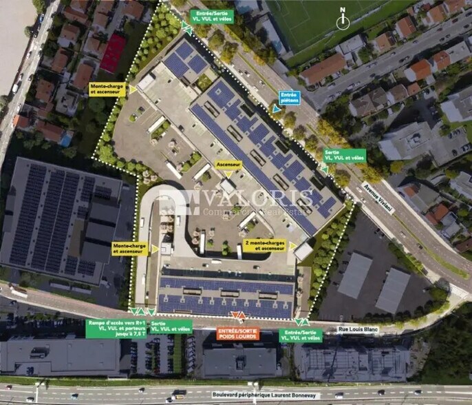 Light Industrial in Vénissieux to rent - Aerial - Image 3 of 3