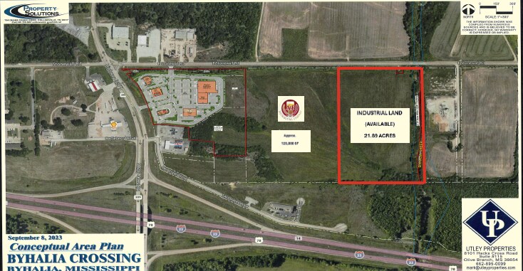 65 E Stonewall Rd, Byhalia, MS for sale Aerial- Image 1 of 2