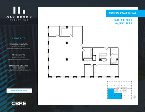 1301 W 22nd St, Oak Brook, IL for rent Floor Plan- Image 1 of 1