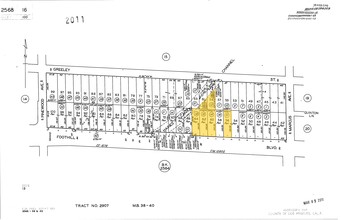 6927 Foothill Blvd, Tujunga, CA for sale Plat Map- Image 1 of 1