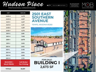 More details for 2501-I E Southern Ave, Tempe, AZ - Office for Sale